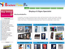 Tablet Screenshot of brochureholderpro.com.au